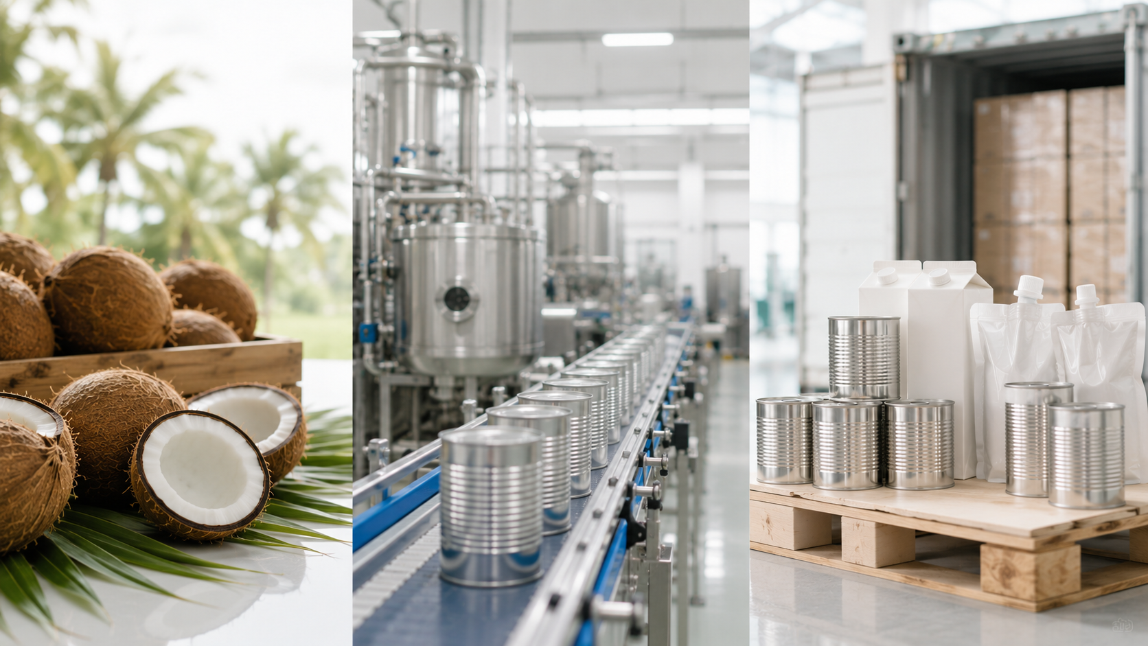 Vietnam coconut milk and Thailand coconut milk sourcing