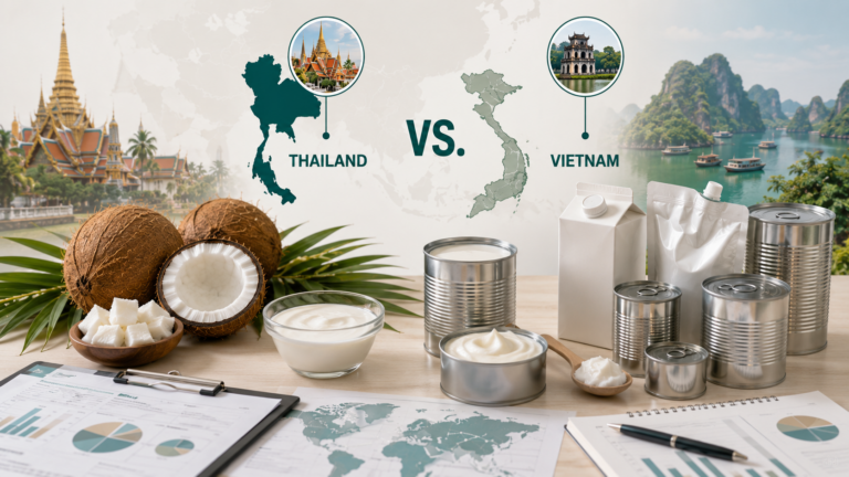 Comparing Vietnam and Thailand Coconut Milk for Global Markets